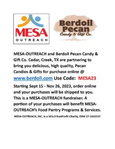 Berdoll Pecan Candy & Gift Co. Fundraiser